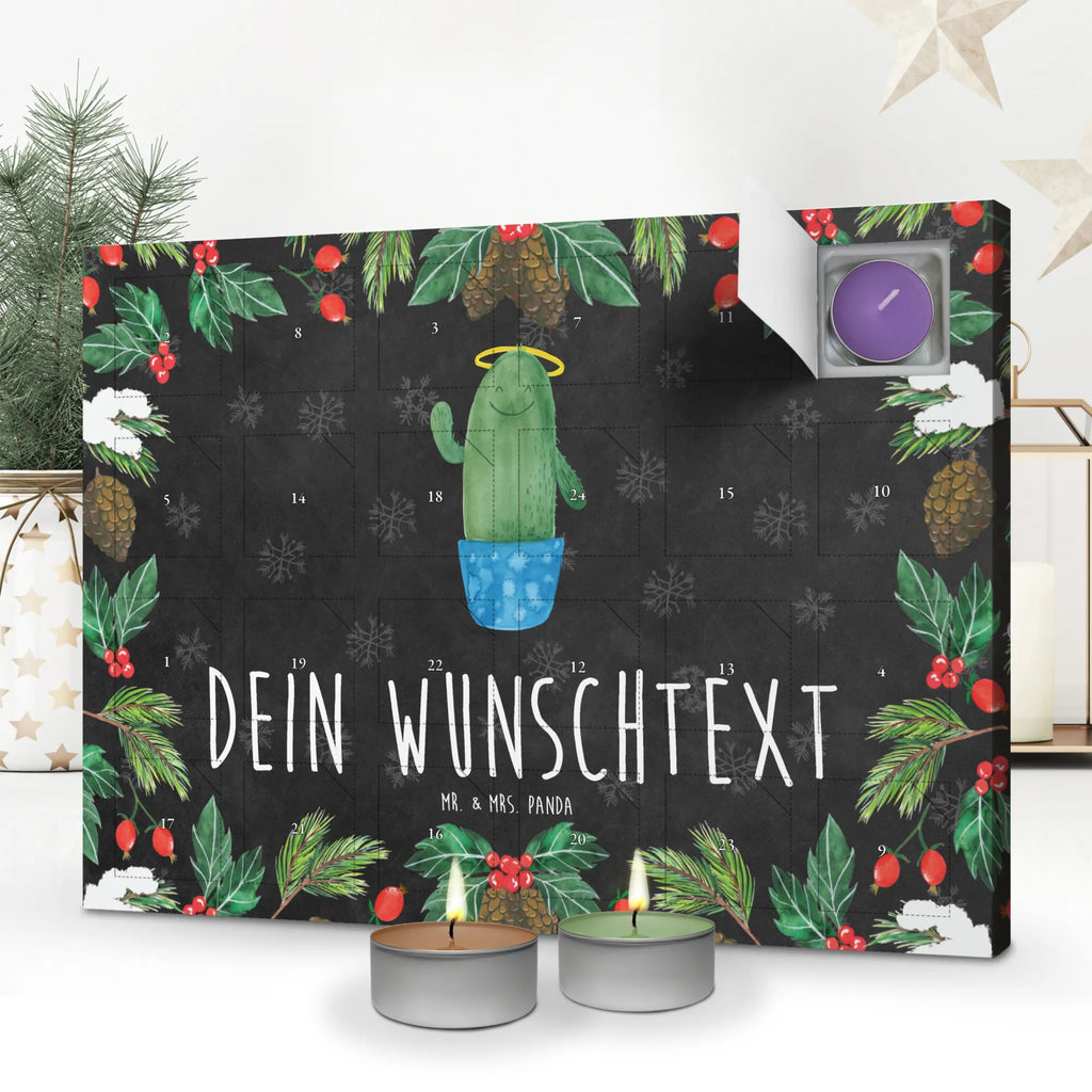 Personalisierter Duftkerzen Adventskalender Kaktus Heilig Personalisierter Duftkerzen Adventskalender, Kaktus, Kakteen, frech, lustig, Kind, Eltern, Familie, Bruder, Schwester, Schwestern, Freundin, Heiligenschein