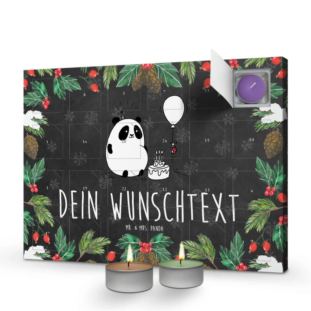 Personalisierter Duftkerzen Adventskalender Panda Geburtstag Personalisierter Duftkerzen Adventskalender