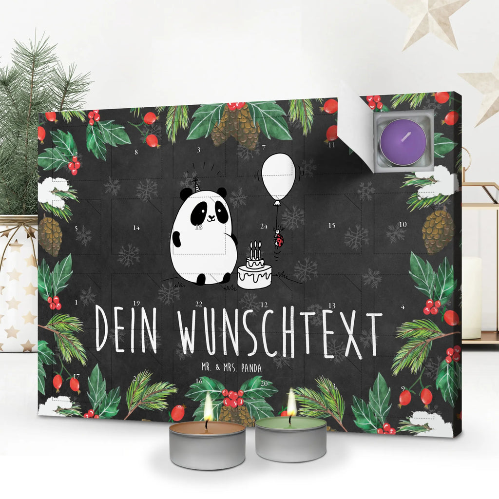 Personalisierter Duftkerzen Adventskalender Panda Geburtstag Personalisierter Duftkerzen Adventskalender