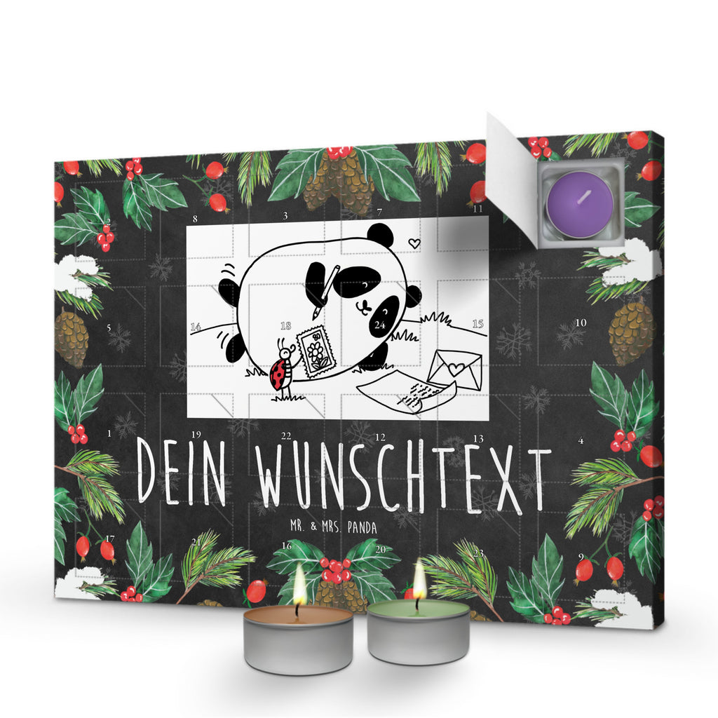 Personalisierter Duftkerzen Adventskalender Panda Vermissen Personalisierter Duftkerzen Adventskalender