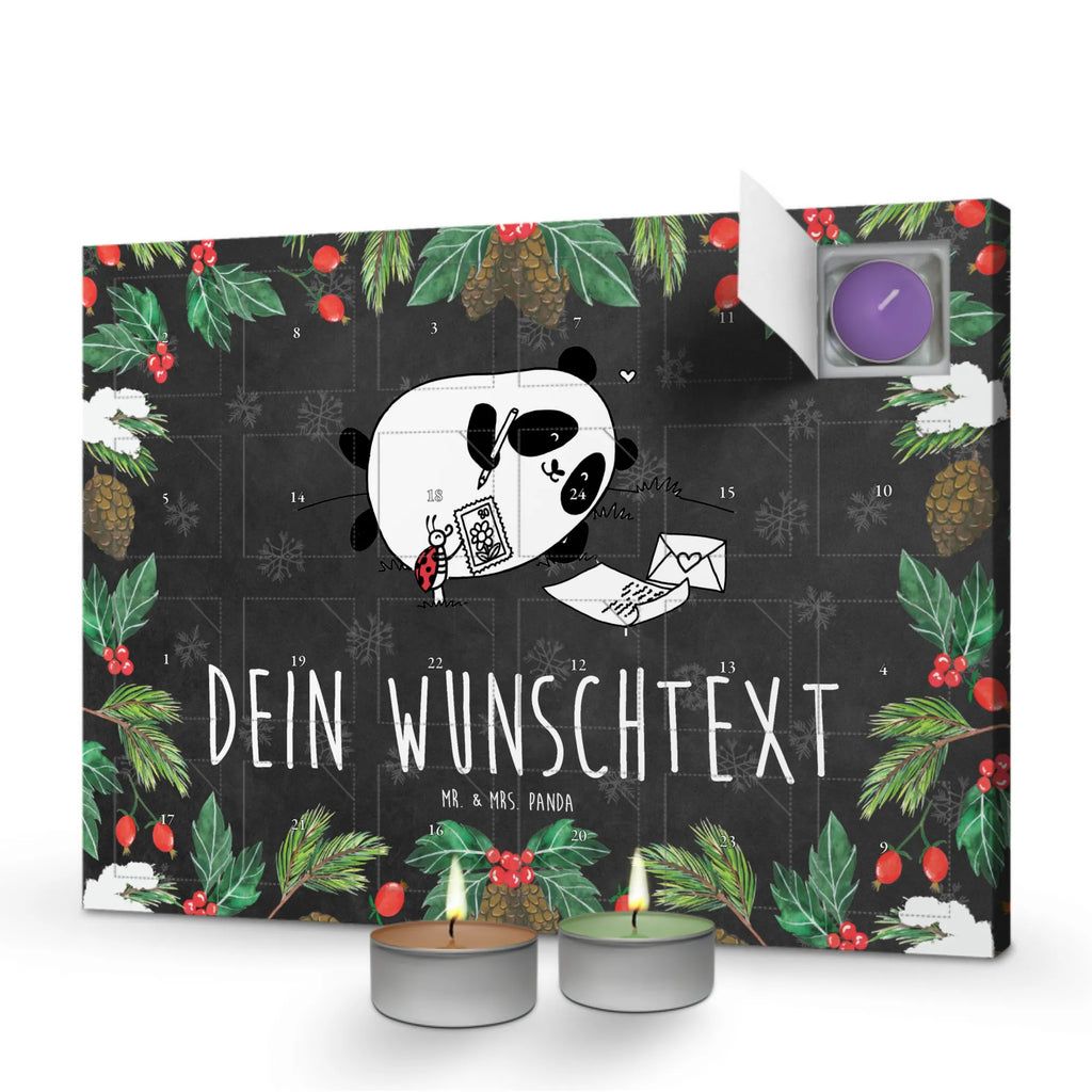 Personalisierter Duftkerzen Adventskalender Panda Vermissen Personalisierter Duftkerzen Adventskalender