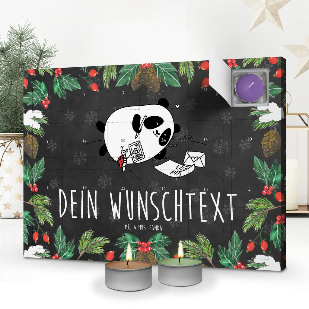 Personalisierter Duftkerzen Adventskalender Panda Vermissen Personalisierter Duftkerzen Adventskalender