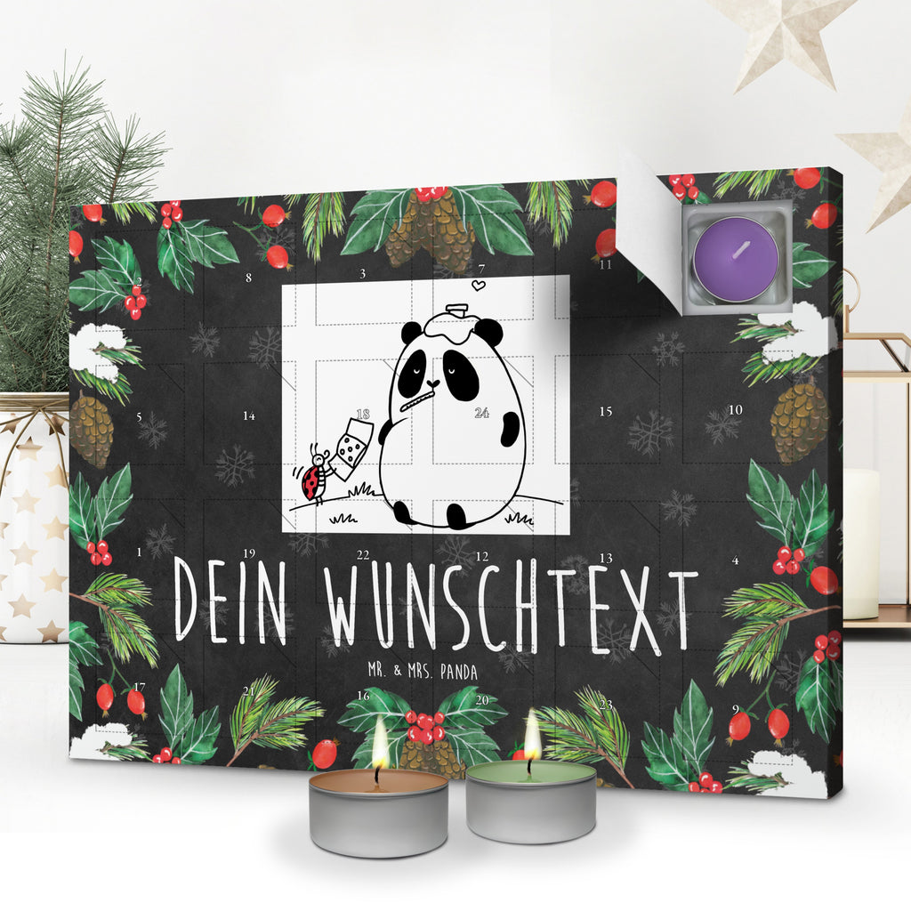 Personalisierter Duftkerzen Adventskalender Panda Gute Besserung Personalisierter Duftkerzen Adventskalender