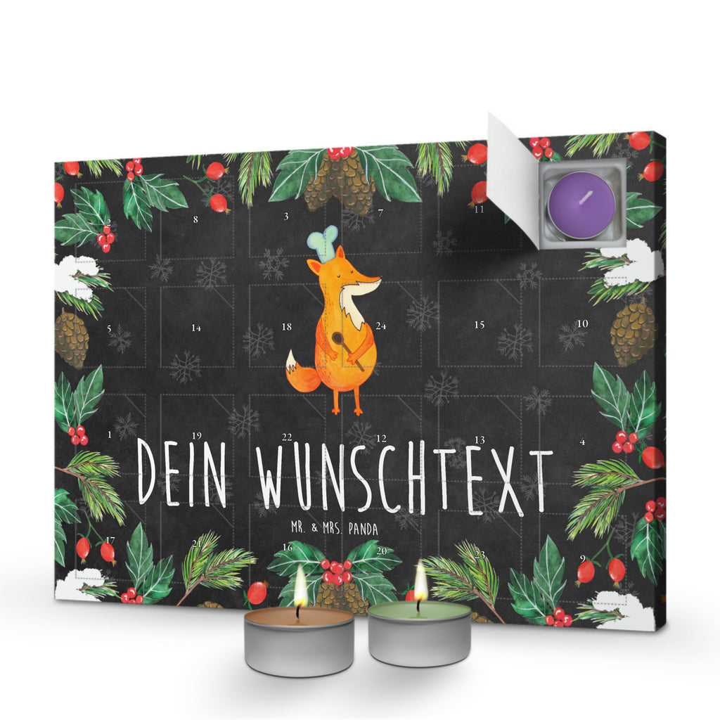 Personalisierter Duftkerzen Adventskalender Fuchs Koch Personalisierter Duftkerzen Adventskalender, Fuchs, Füchse, Koch Geschenk, Küche Spruch, Küche Deko, Köche, Bäcker, Party Spruch, Spruch lustig, witzig