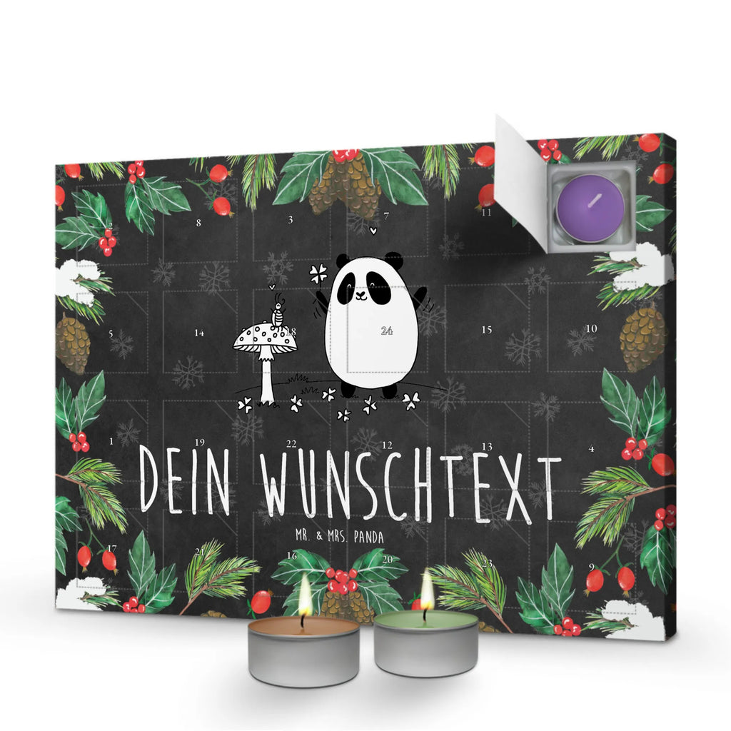 Personalisierter Duftkerzen Adventskalender Panda Glück Personalisierter Duftkerzen Adventskalender