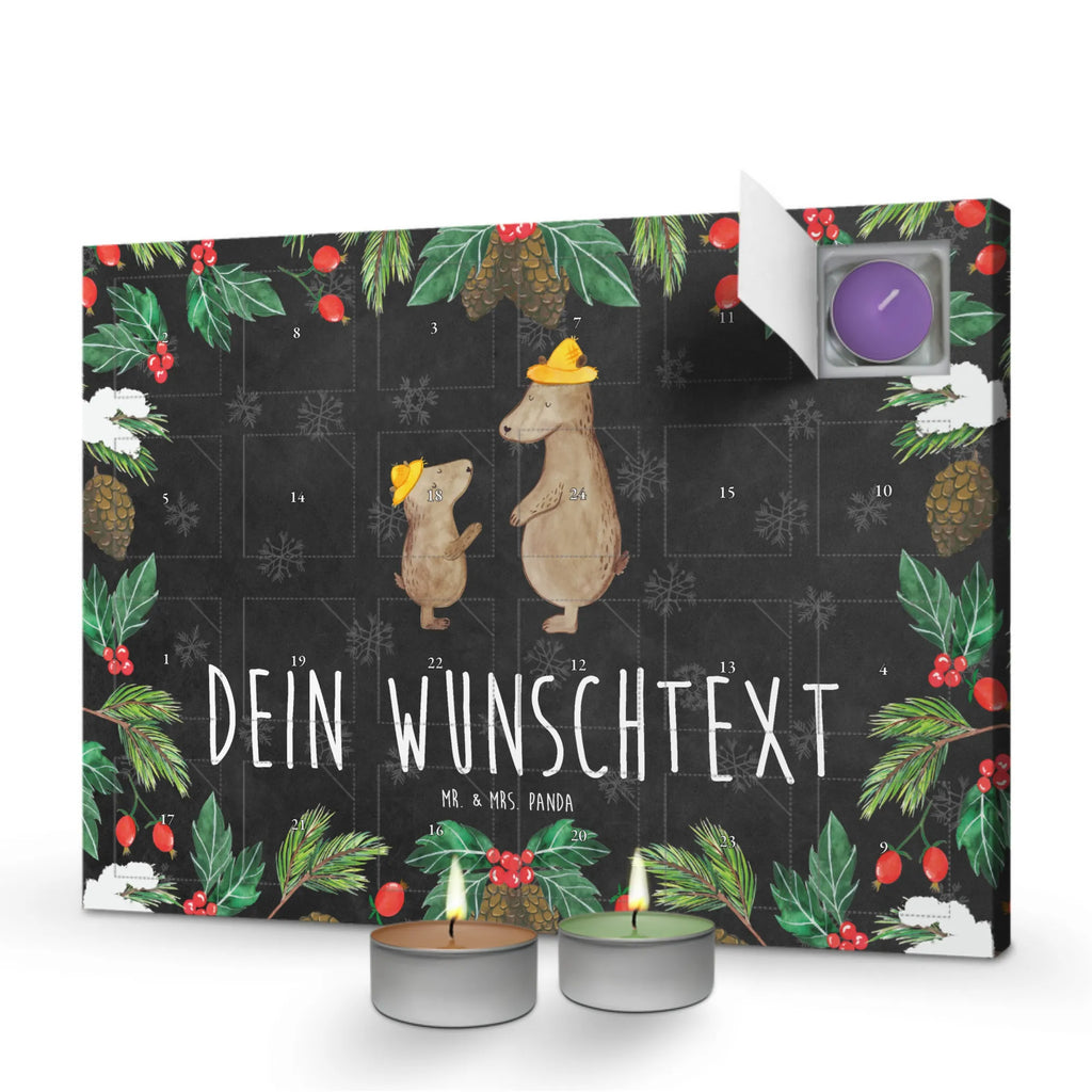 Personalisierter Duftkerzen Adventskalender Bären mit Hut Personalisierter Duftkerzen Adventskalender, Familie, Vatertag, Muttertag, Bruder, Schwester, Mama, Papa, Oma, Opa, Bär, Bären, Vater, Papi, Paps, Dad, Daddy, Lieblingsmensch, Sohn, Söhne, Kind, Kinder, Vater-Sohn, Family, Vorbild