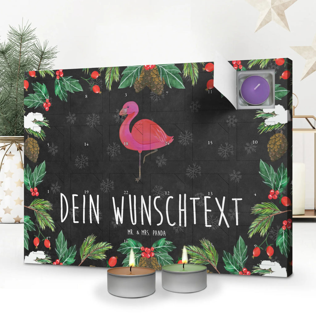 Personalisierter Duftkerzen Adventskalender Flamingo Classic Personalisierter Duftkerzen Adventskalender, Flamingo, Einzigartig, Selbstliebe, Stolz, ich, für mich, Spruch, Freundin, Freundinnen, Außenseiter, Sohn, Tochter, Geschwister