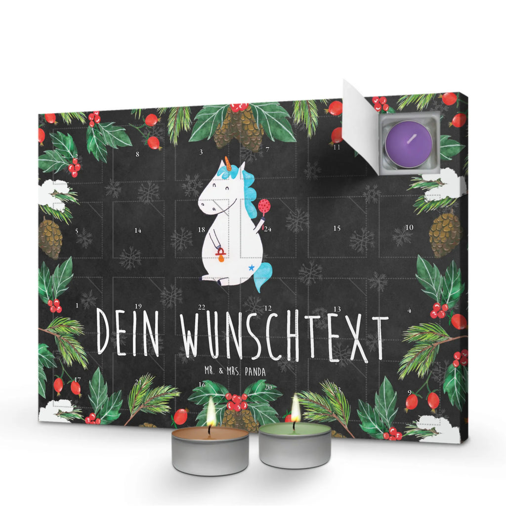 Personalisierter Duftkerzen Adventskalender Einhorn Baby Personalisierter Duftkerzen Adventskalender, Einhorn, Einhörner, Einhorn Deko, Pegasus, Unicorn, Mutter, Geburt, Geburtstag, erstes Kind, Baby, Babyglück, Nachwuchs, Eltern, Party, Kind, Schnuller