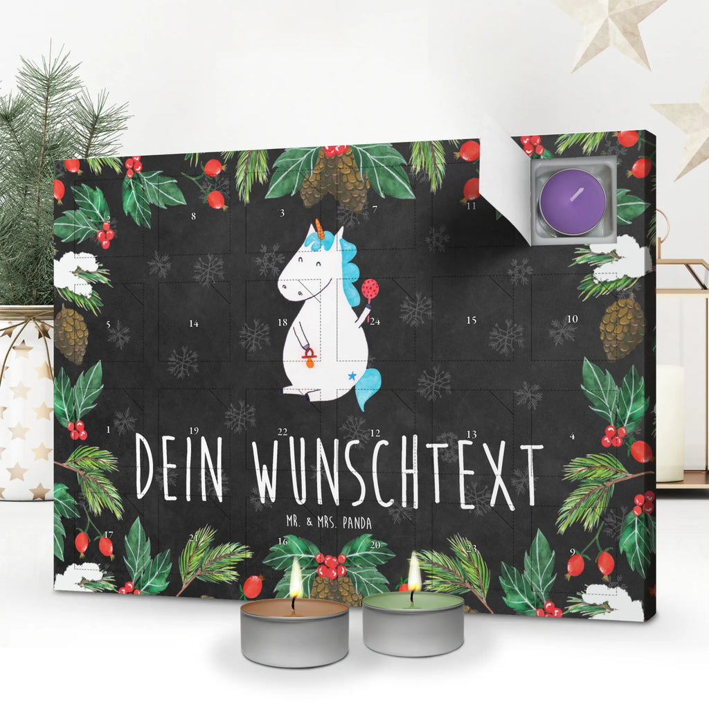 Personalisierter Duftkerzen Adventskalender Einhorn Baby Personalisierter Duftkerzen Adventskalender, Einhorn, Einhörner, Einhorn Deko, Pegasus, Unicorn, Mutter, Geburt, Geburtstag, erstes Kind, Baby, Babyglück, Nachwuchs, Eltern, Party, Kind, Schnuller