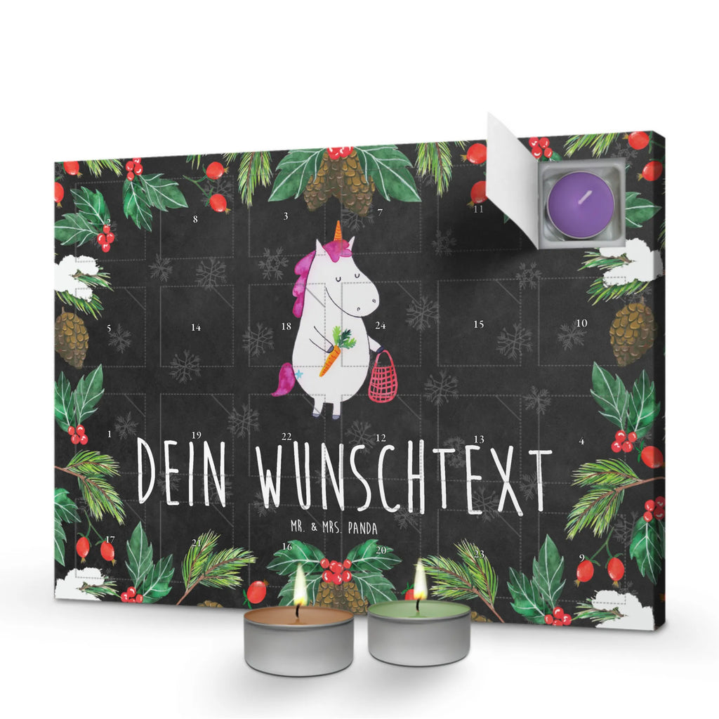 Personalisierter Duftkerzen Adventskalender Einhorn Gemüse Personalisierter Duftkerzen Adventskalender, Einhorn, Einhörner, Einhorn Deko, Pegasus, Unicorn, Biomarkt, Gemüse, Wochenmarkt