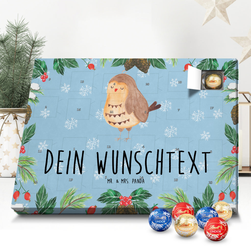 Personalisierter Kugel Markenschokolade Adventskalender Eule Zufrieden Personalisierter Kugel Markenschokolade Adventskalender, Eule, Eule Spruch, Eule deko, Owl, Liebe Spruch, Romantisch, Wortspiel lustig, Spruch schön, Geschenk Hochzeitstag