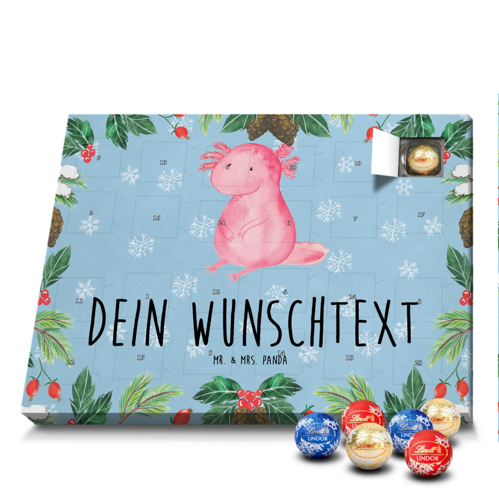 Personalisierter Kugel Markenschokolade Adventskalender Axolotl null Personalisierter Kugel Markenschokolade Adventskalender, Axolotl, Molch, Axolot, vergnügt, fröhlich, zufrieden, Lebensstil, Weisheit, Lebensweisheit, Liebe, Freundin