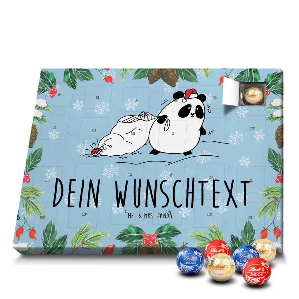 Personalisierter Kugel Markenschokolade Adventskalender Panda Weihnachten Personalisierter Kugel Markenschokolade Adventskalender