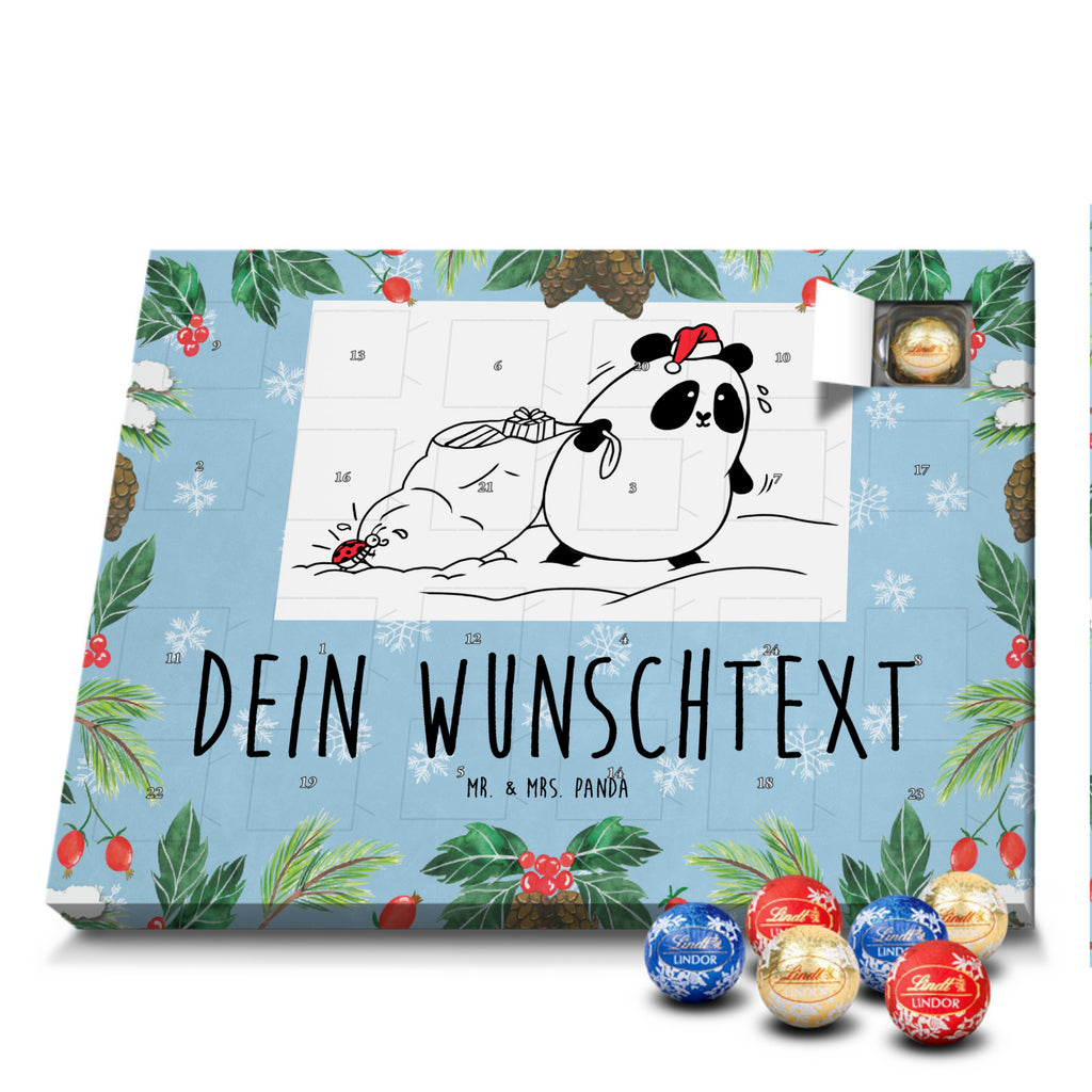 Personalisierter Kugel Markenschokolade Adventskalender Panda Weihnachten Personalisierter Kugel Markenschokolade Adventskalender