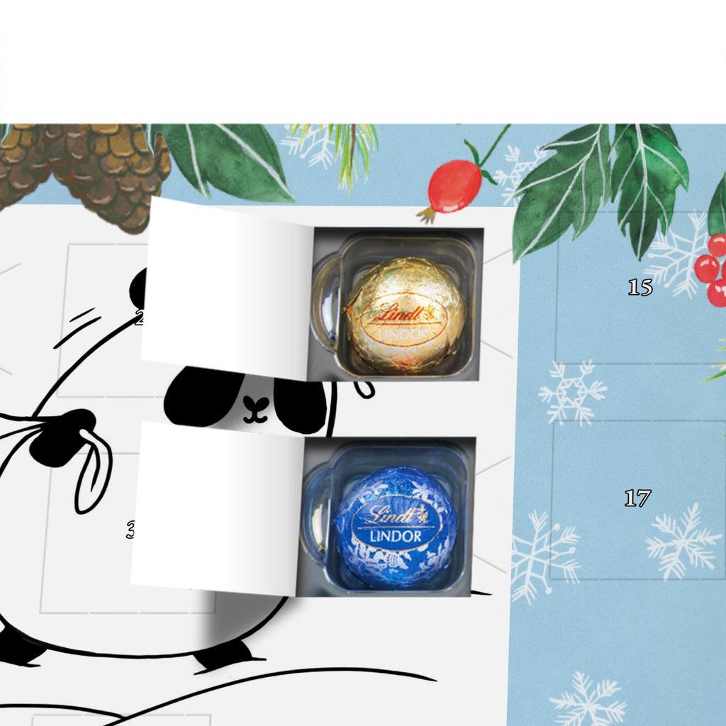 Personalisierter Kugel Markenschokolade Adventskalender Panda Weihnachten Personalisierter Kugel Markenschokolade Adventskalender