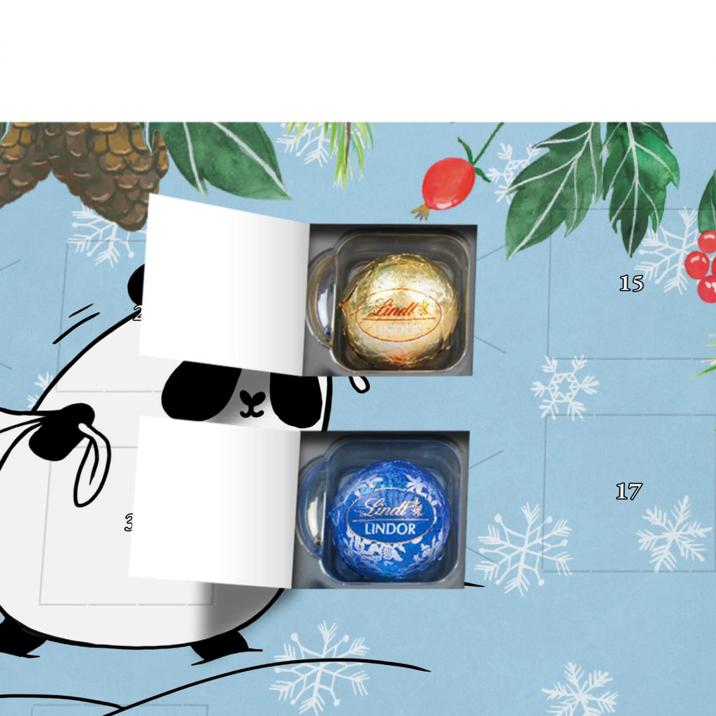 Personalisierter Kugel Markenschokolade Adventskalender Panda Weihnachten Personalisierter Kugel Markenschokolade Adventskalender