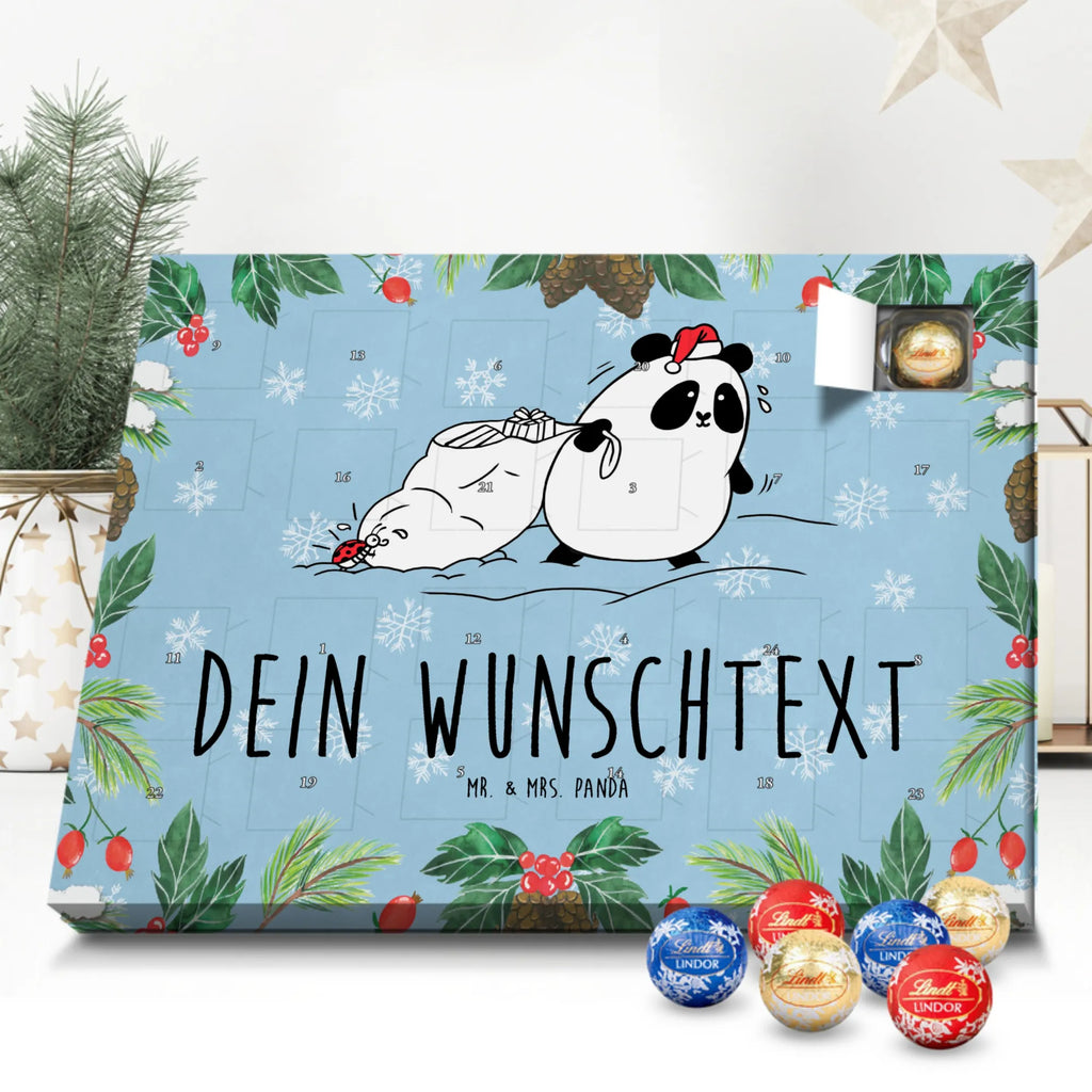 Personalisierter Kugel Markenschokolade Adventskalender Panda Weihnachten Personalisierter Kugel Markenschokolade Adventskalender