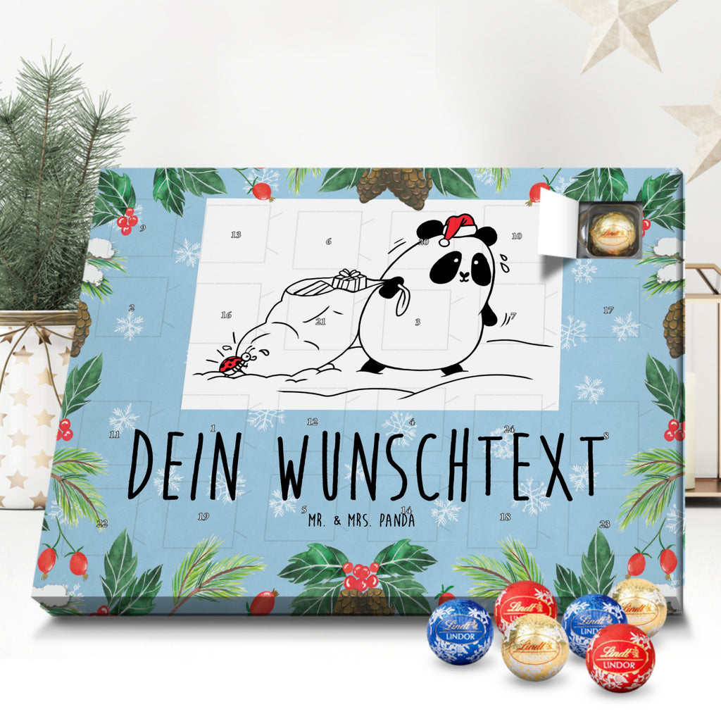 Personalisierter Kugel Markenschokolade Adventskalender Panda Weihnachten Personalisierter Kugel Markenschokolade Adventskalender