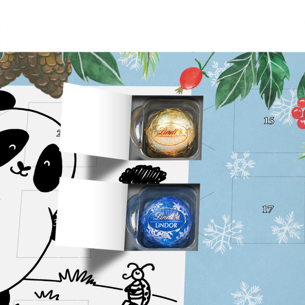 Personalisierter Kugel Markenschokolade Adventskalender Panda Zusammenhalt Personalisierter Kugel Markenschokolade Adventskalender