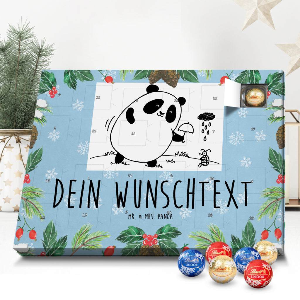 Personalisierter Kugel Markenschokolade Adventskalender Panda Zusammenhalt Personalisierter Kugel Markenschokolade Adventskalender