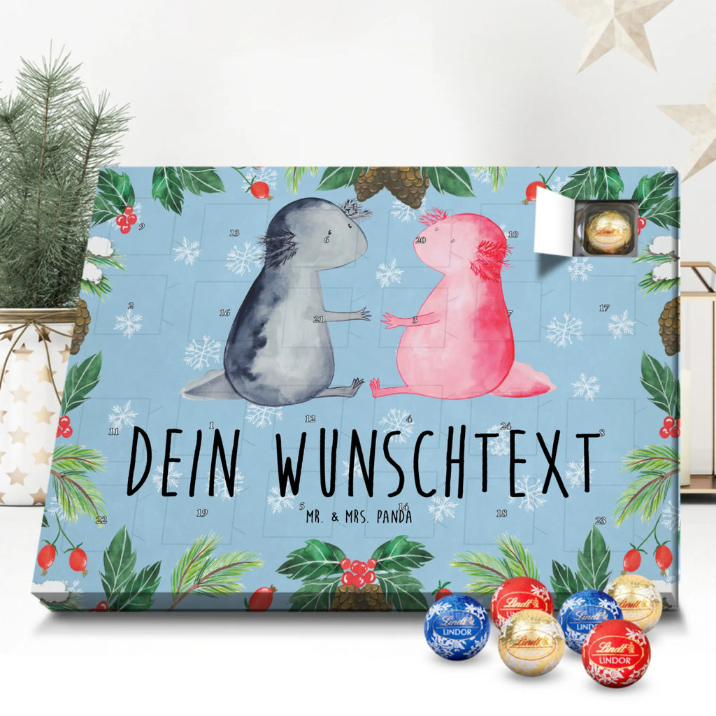 Personalisierter Kugel Markenschokolade Adventskalender Axolotl Liebe Personalisierter Kugel Markenschokolade Adventskalender, Axolotl, Molch, Axolot, Schwanzlurch, Lurch, Lurche, Liebe, große Liebe, Liebesbeweis, Freund, Verlobter, Ehemann, Jahrestag, Valentinstag