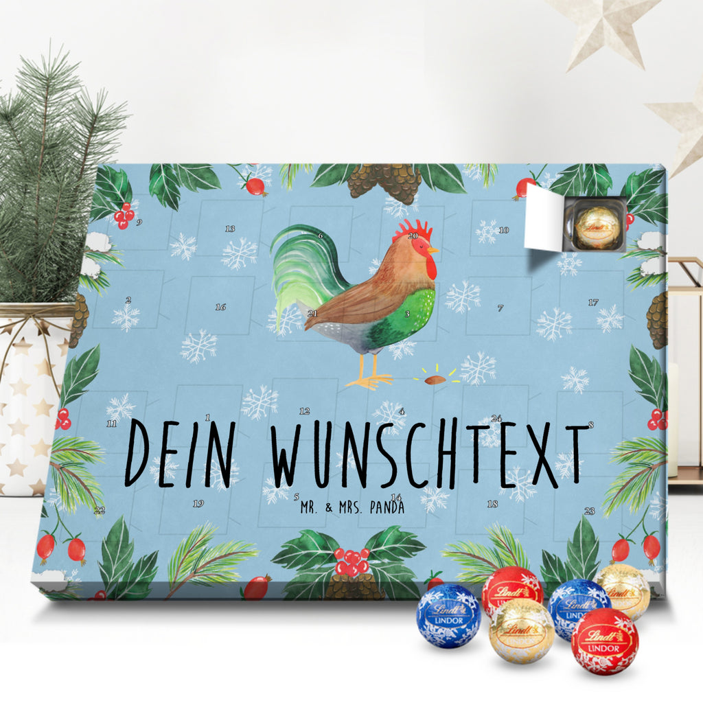 Personalisierter Kugel Markenschokolade Adventskalender Hahn Korn Personalisierter Kugel Markenschokolade Adventskalender, Bauernhof, Hoftiere, Landwirt, Landwirtin, Hahn, Korn, Henne, Eier, Natur