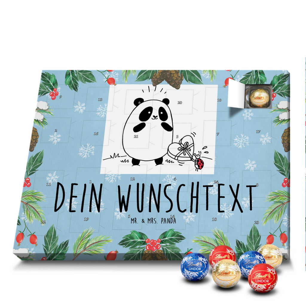 Personalisierter Kugel Markenschokolade Adventskalender Panda Dankeschön Personalisierter Kugel Markenschokolade Adventskalender