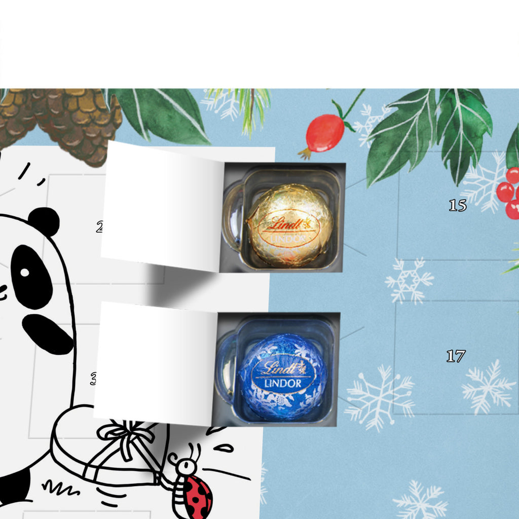 Personalisierter Kugel Markenschokolade Adventskalender Panda Dankeschön Personalisierter Kugel Markenschokolade Adventskalender