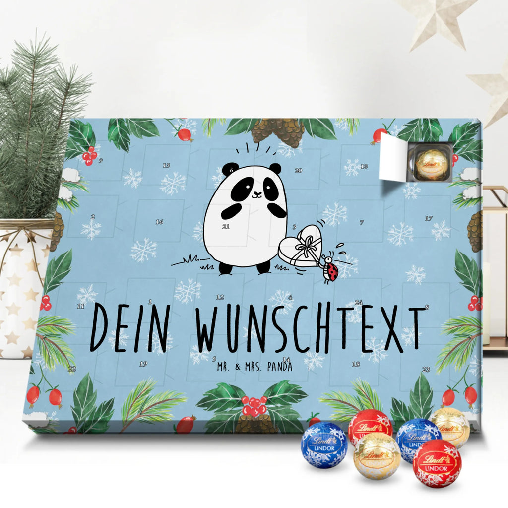 Personalisierter Kugel Markenschokolade Adventskalender Panda Dankeschön Personalisierter Kugel Markenschokolade Adventskalender