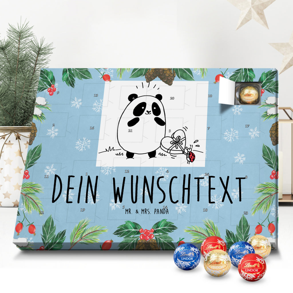 Personalisierter Kugel Markenschokolade Adventskalender Panda Dankeschön Personalisierter Kugel Markenschokolade Adventskalender