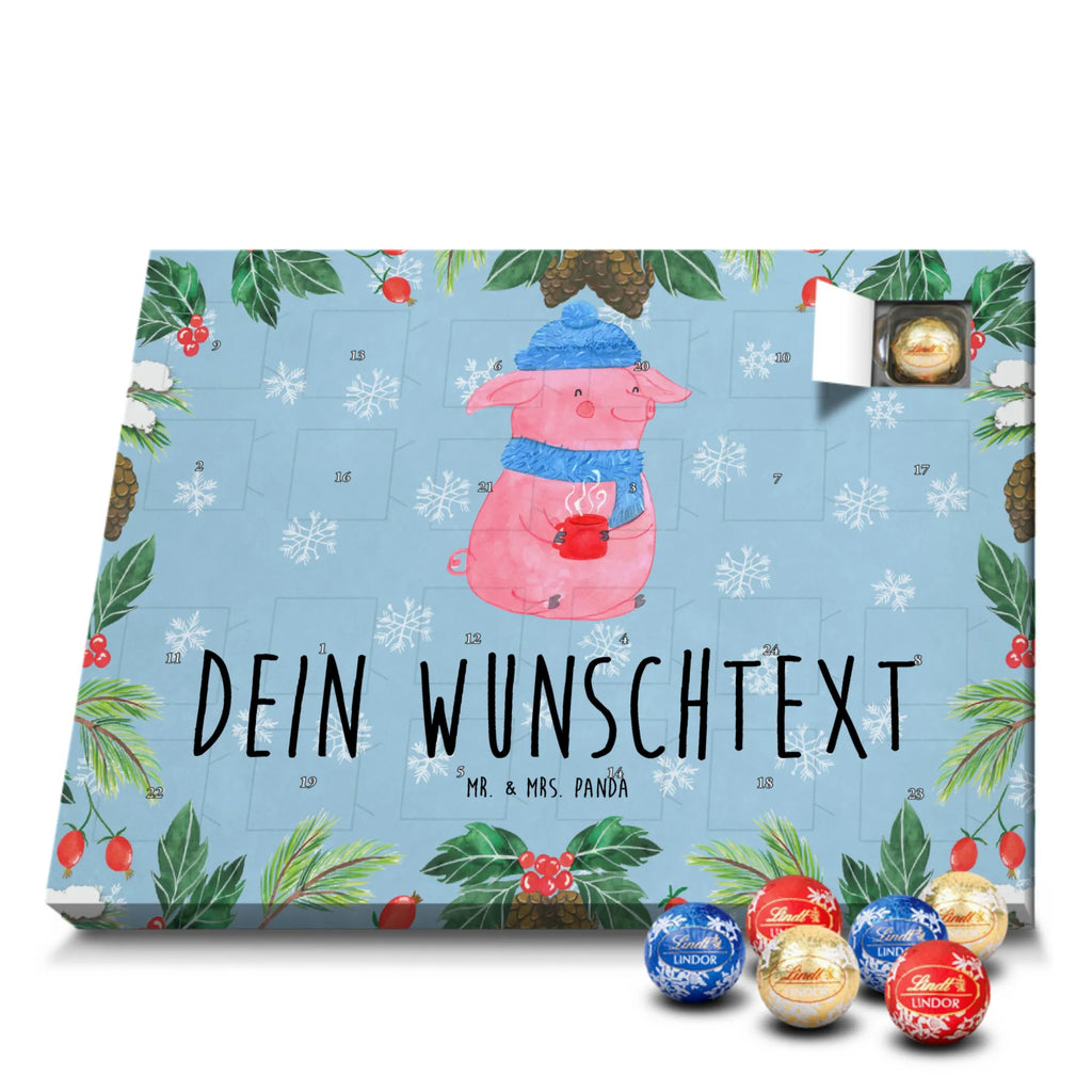 Personalisierter Kugel Markenschokolade Adventskalender Schweinchen Glühwein Personalisierter Kugel Markenschokolade Adventskalender, Winter, Weihnachten, Weihnachtsdeko, Nikolaus, Advent, Heiligabend, Wintermotiv, Glühwein, Betrunken, Weihnachtsmarkt, Spruch