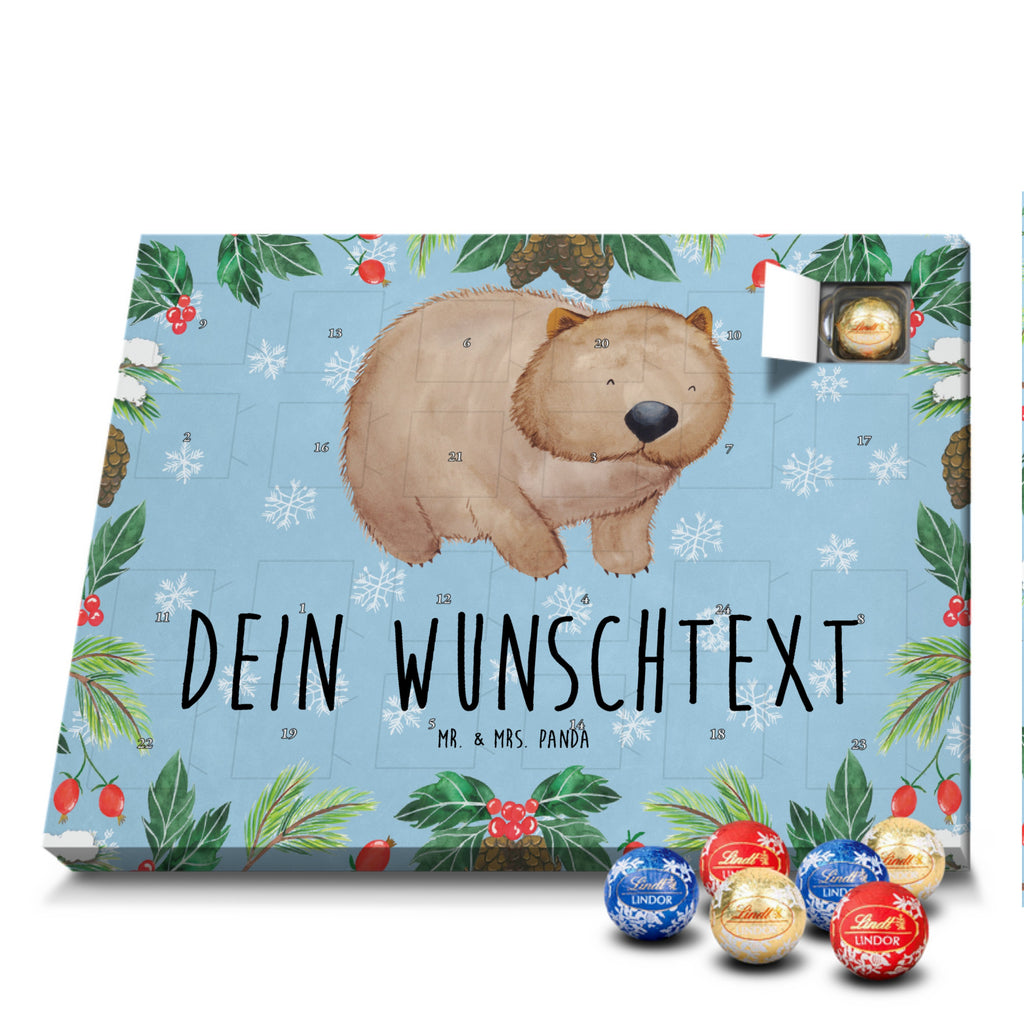 Personalisierter Kugel Markenschokolade Adventskalender Wombat Personalisierter Kugel Markenschokolade Adventskalender, Tiermotive, Gute Laune, lustige Sprüche, Tiere, Wombat, Das Leben ist schön, Motivation, Spruch, Australien