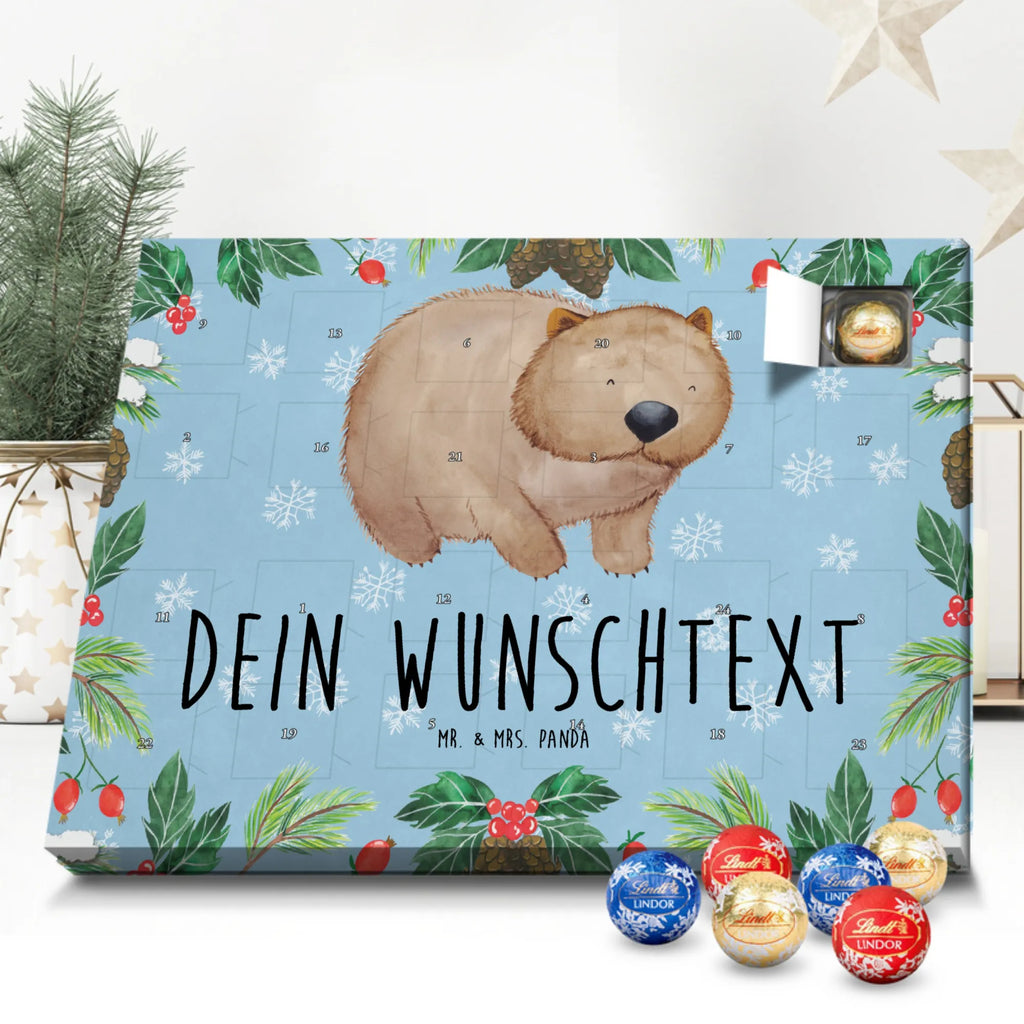 Personalisierter Kugel Markenschokolade Adventskalender Wombat Personalisierter Kugel Markenschokolade Adventskalender, Tiermotive, Gute Laune, lustige Sprüche, Tiere, Wombat, Das Leben ist schön, Motivation, Spruch, Australien