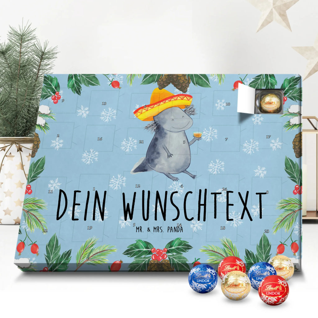 Personalisierter Kugel Markenschokolade Adventskalender Axolotl Tequila Personalisierter Kugel Markenschokolade Adventskalender, Axolotl, Molch, Mexico, Mexiko, Sombrero, Zitrone, Tequila, Motivation, Spruch, Schwanzlurch, Lurch, Lurche, Axolot, Feuerdrache, Feuersalamander