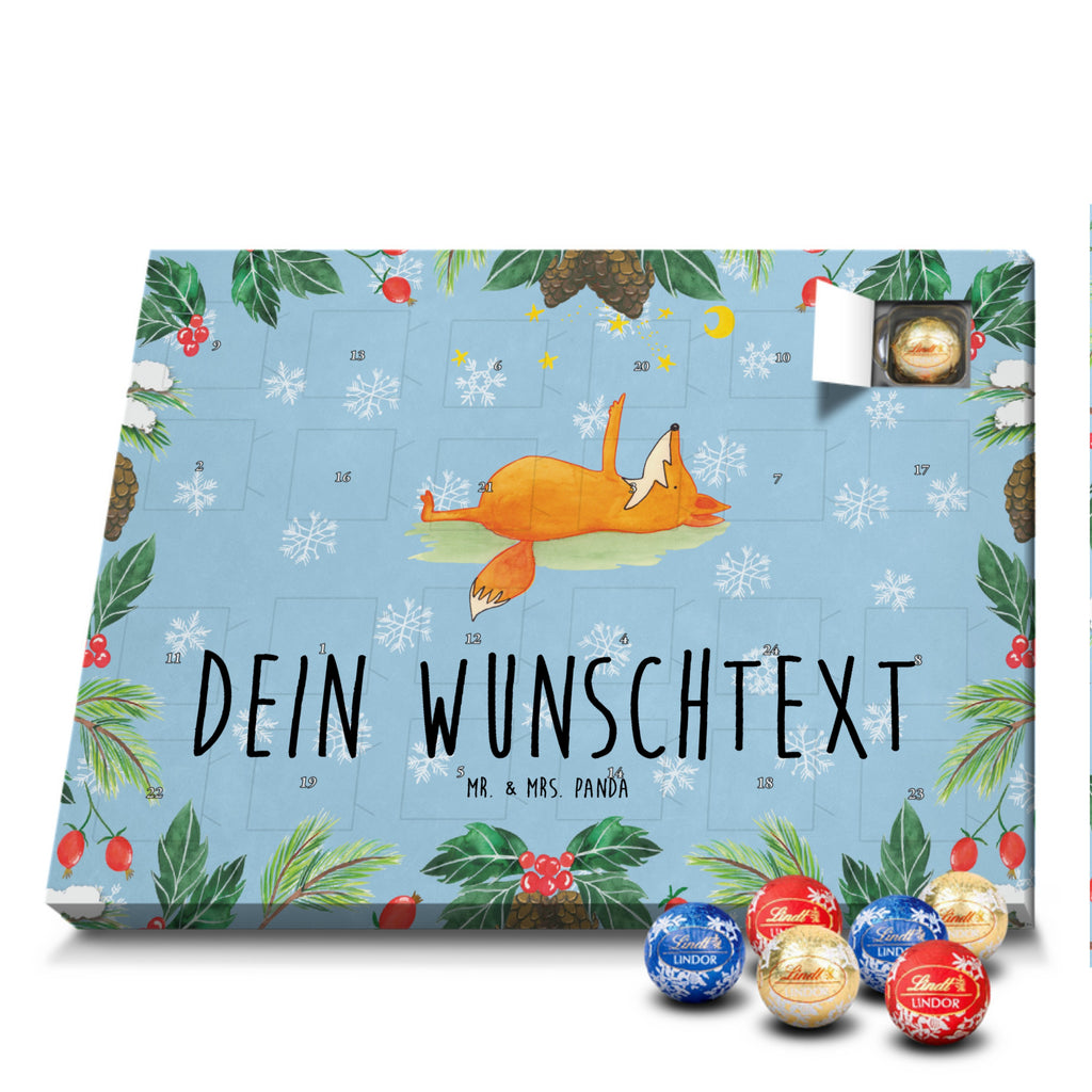 Personalisierter Kugel Markenschokolade Adventskalender Fuchs Sterne Personalisierter Kugel Markenschokolade Adventskalender, Fuchs, Füchse, tröstende Worte, Spruch positiv, Spruch schön, Romantik, Always Look on the Bright Side of Life