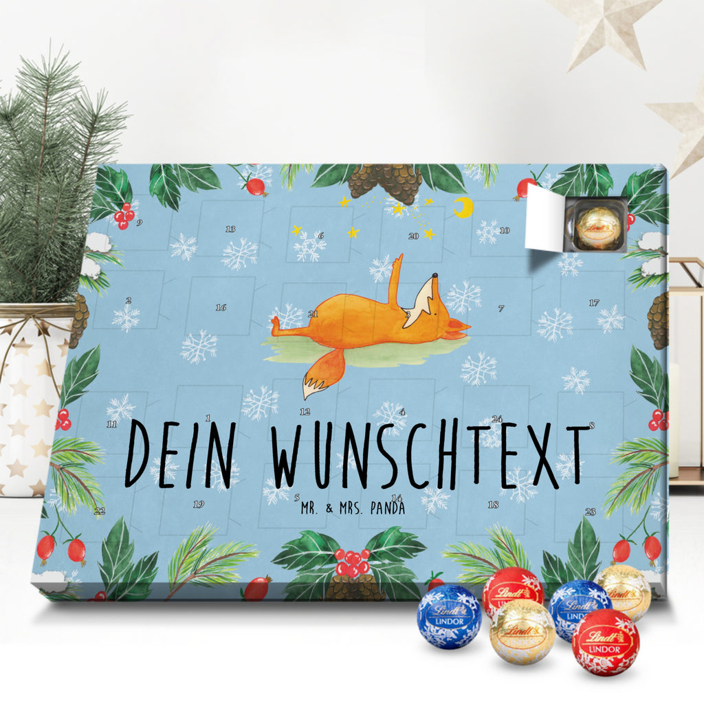 Personalisierter Kugel Markenschokolade Adventskalender Fuchs Sterne Personalisierter Kugel Markenschokolade Adventskalender, Fuchs, Füchse, tröstende Worte, Spruch positiv, Spruch schön, Romantik, Always Look on the Bright Side of Life