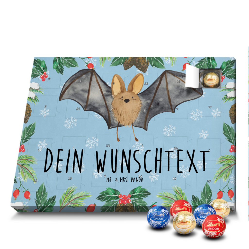 Personalisierter Kugel Markenschokolade Adventskalender Fledermaus Flügel Personalisierter Kugel Markenschokolade Adventskalender, Tiermotive, Gute Laune, lustige Sprüche, Tiere