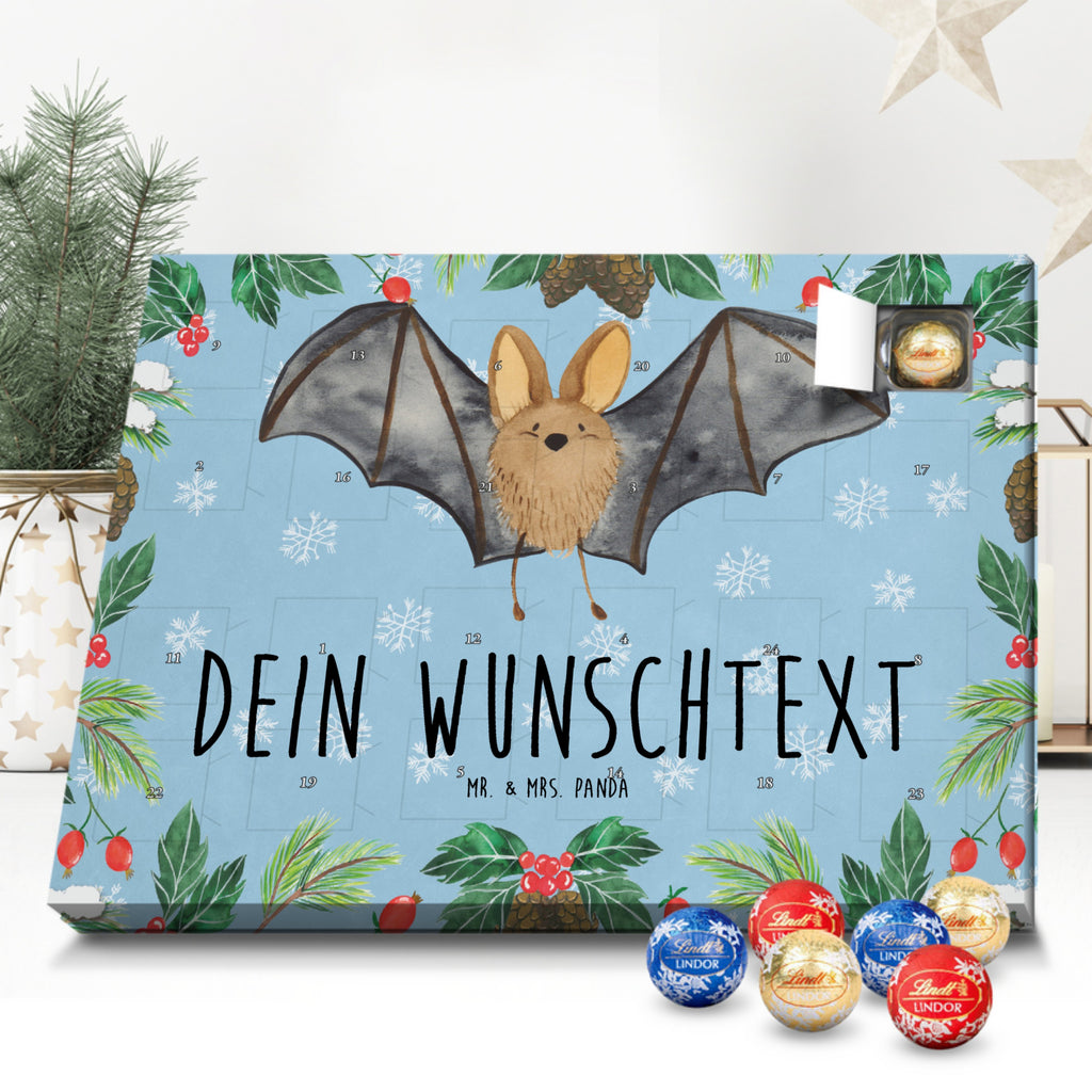 Personalisierter Kugel Markenschokolade Adventskalender Fledermaus Flügel Personalisierter Kugel Markenschokolade Adventskalender, Tiermotive, Gute Laune, lustige Sprüche, Tiere