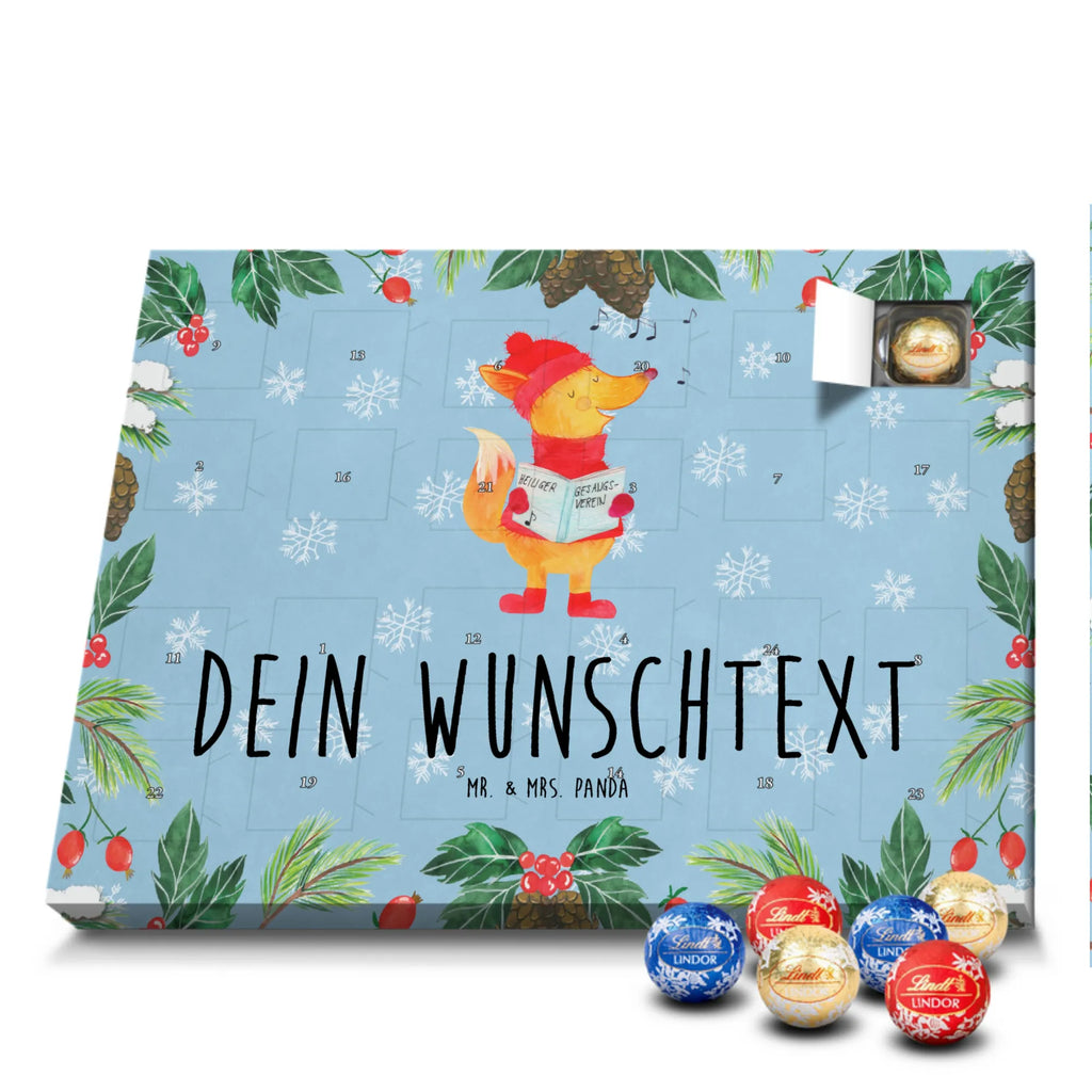 Personalisierter Kugel Markenschokolade Adventskalender Fuchs Sänger Personalisierter Kugel Markenschokolade Adventskalender, Winter, Weihnachten, Weihnachtsdeko, Nikolaus, Advent, Heiligabend, Wintermotiv, Fuchs, Füchse, Sänger, Geschenk Sänger, Singen, Weihnachtslieder