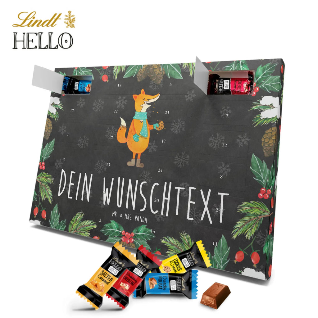 Personalisierter Markenschokolade Adventskalender Fuchs Keks Personalisierter Adventskalender, Fuchs, Füchse, Backen Spruch, Kekse, Winter, Weihnachtszeit, Plätzchen, Liebe, Küche Deko