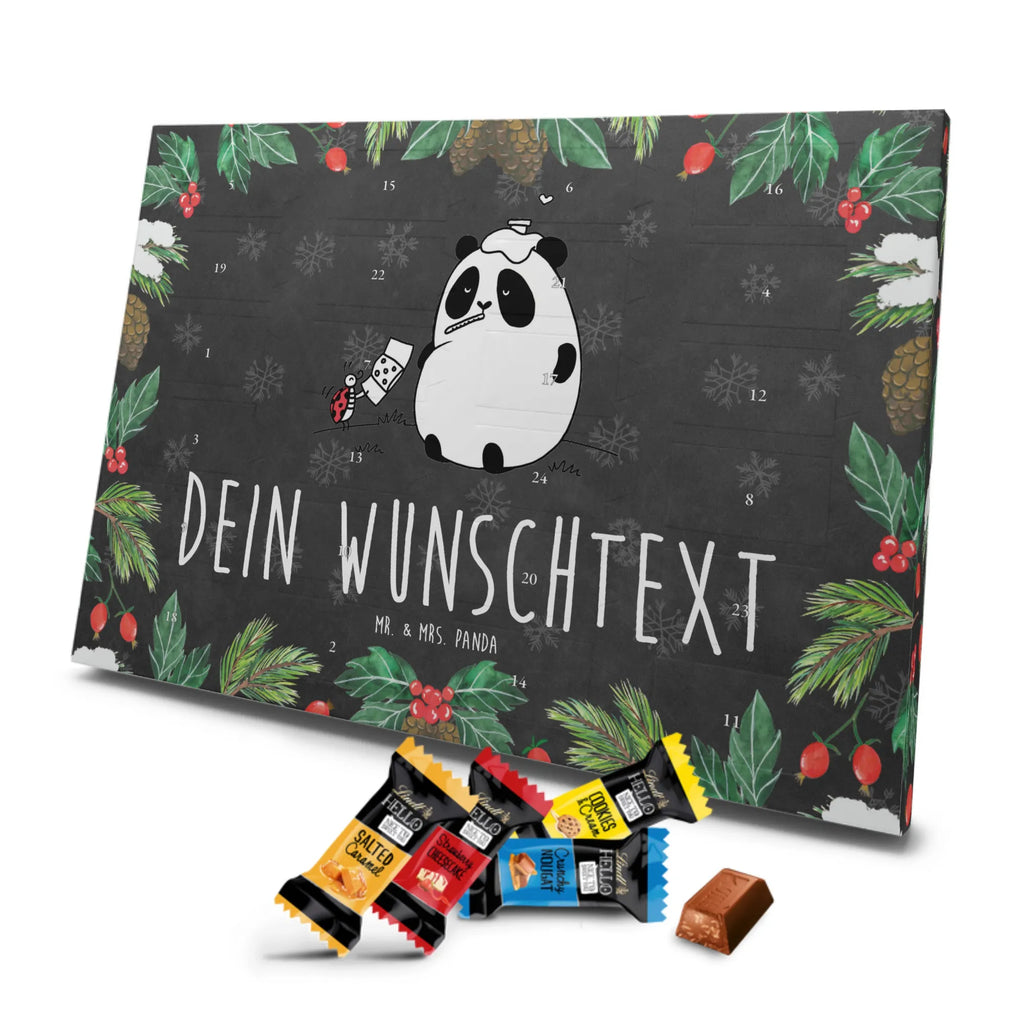 Personalisierter Markenschokolade Adventskalender Panda Gute Besserung Personalisierter Adventskalender