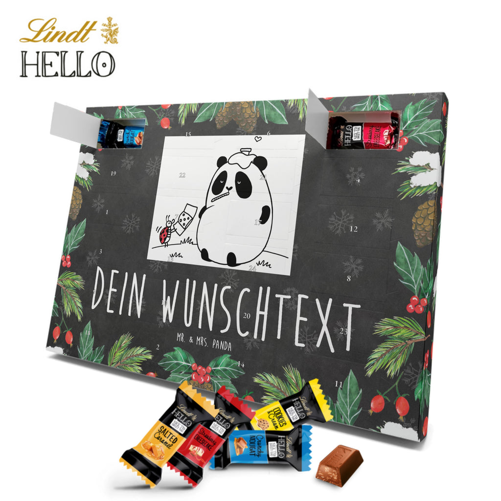 Personalisierter Markenschokolade Adventskalender Panda Gute Besserung Personalisierter Adventskalender