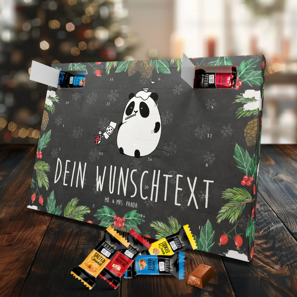 Personalisierter Markenschokolade Adventskalender Panda Gute Besserung Personalisierter Adventskalender