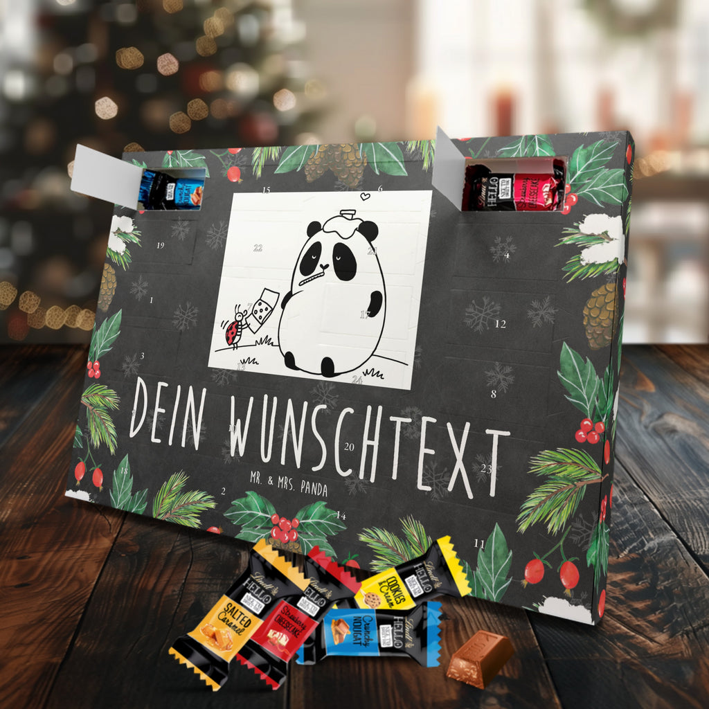 Personalisierter Markenschokolade Adventskalender Panda Gute Besserung Personalisierter Adventskalender