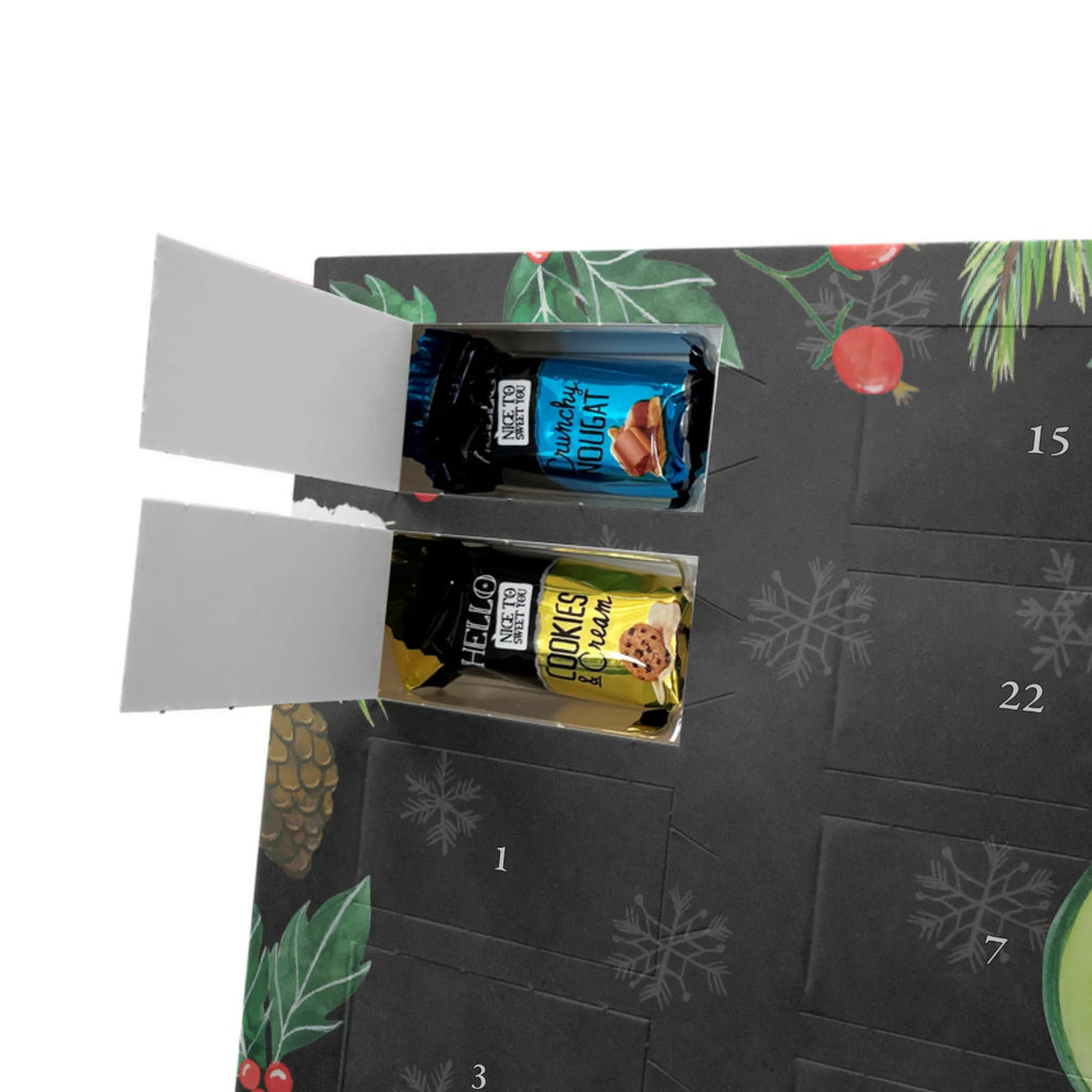 Personalisierter Markenschokolade Adventskalender Avocado Kern Personalisierter Adventskalender, Avocado, Veggie, Vegan, Gesund, Avokado, Avocadokern, Kern, Pflanze, Spruch Leben