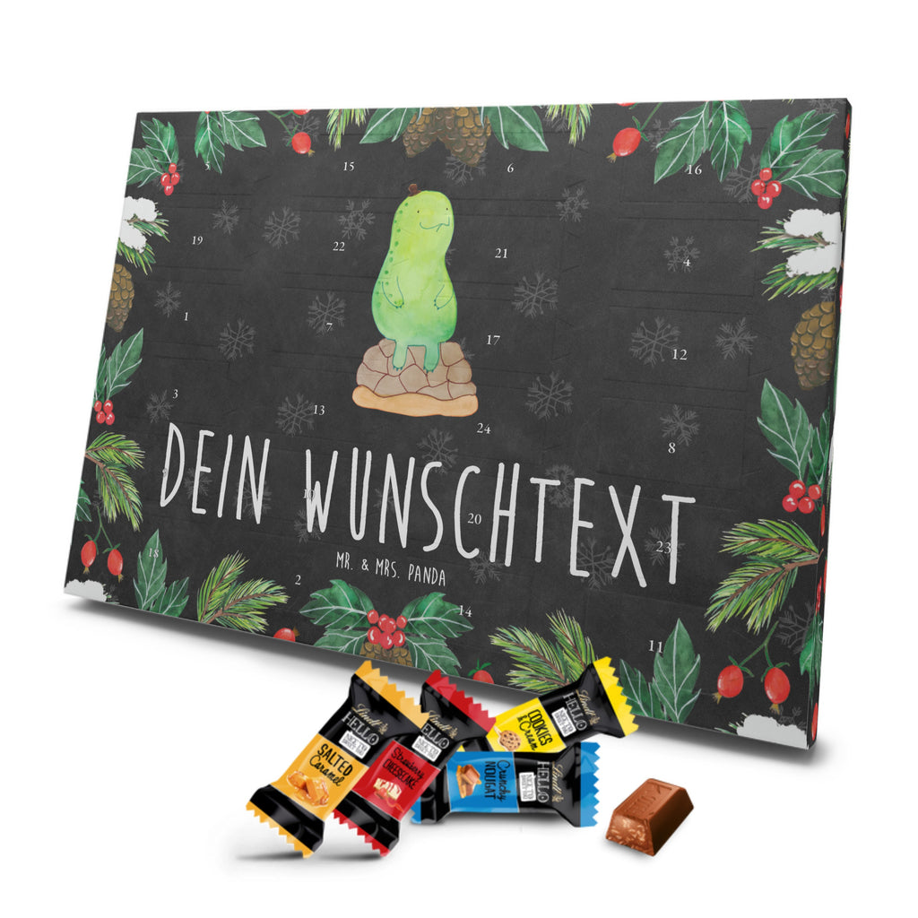 Personalisierter Markenschokolade Adventskalender Schildkröte Pause Personalisierter Adventskalender, Schildkröte, Achtsamkeit, Entschleunigen, achtsam