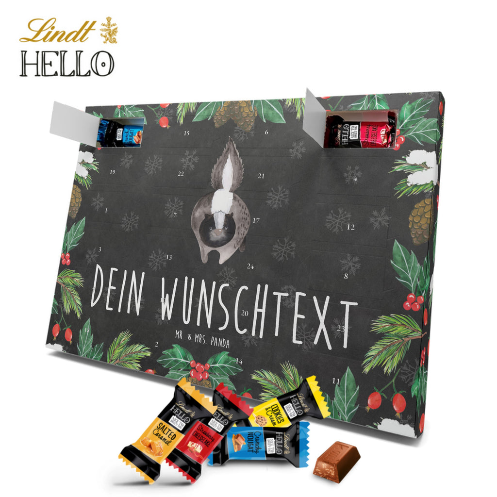 Personalisierter Markenschokolade Adventskalender Stinktier Angriff Personalisierter Adventskalender, Stinktier, Skunk, Wildtier, Raubtier, Stinker, Stinki, wütend, Drohung