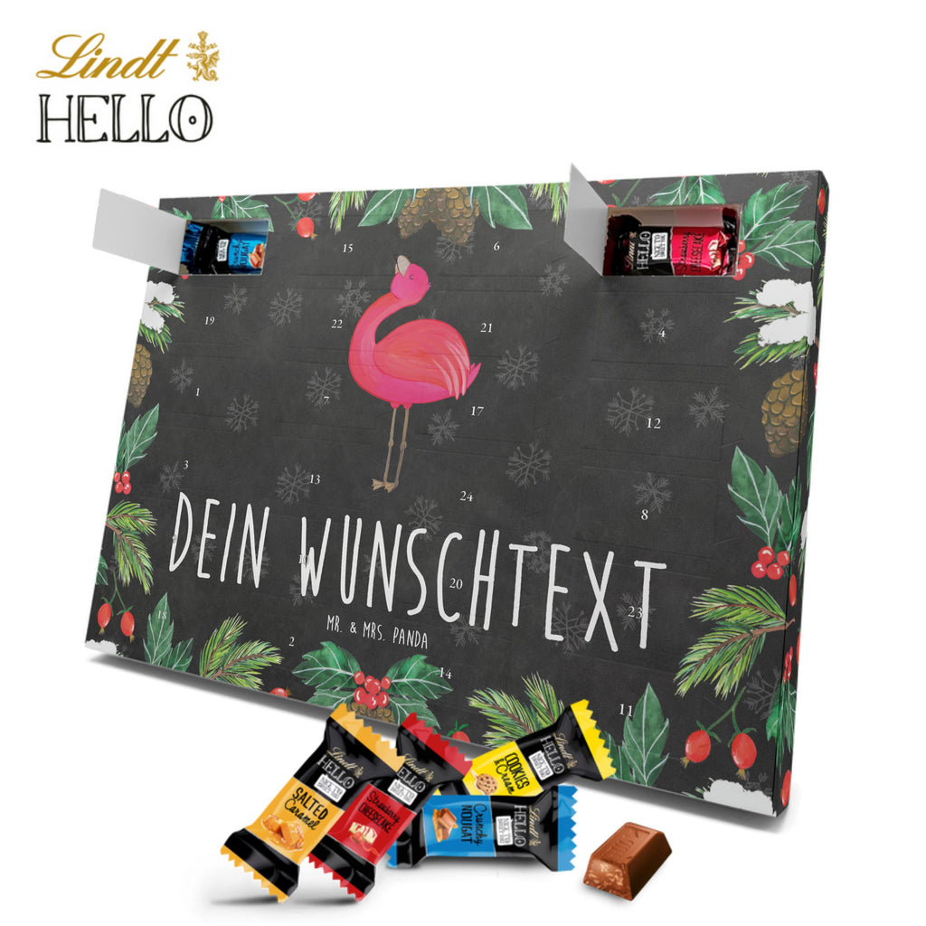 Personalisierter Markenschokolade Adventskalender Flamingo Stolz Personalisierter Adventskalender, Flamingo, stolz, Freude, Selbstliebe, Selbstakzeptanz, Freundin, beste Freundin, Tochter, Mama, Schwester