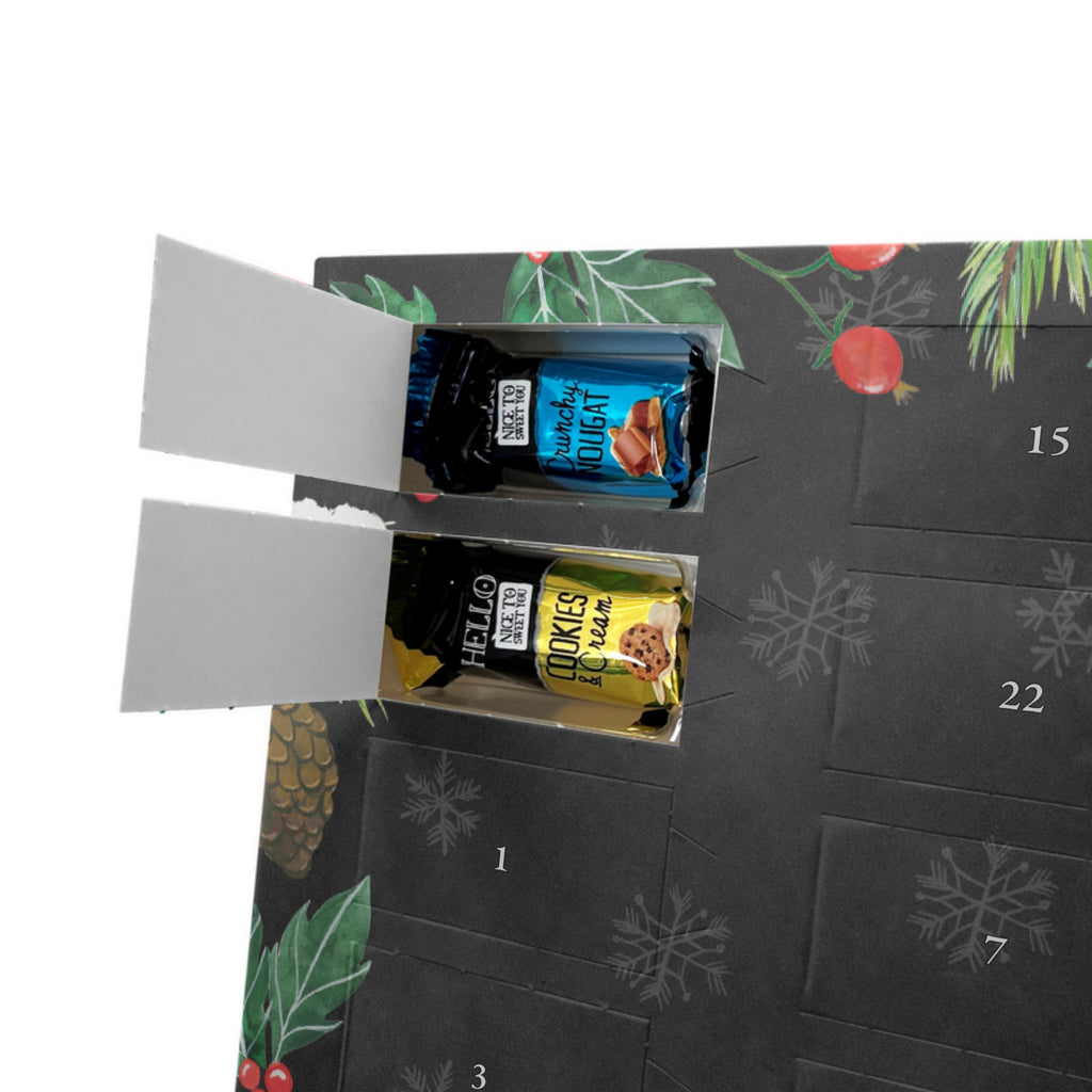 Personalisierter Markenschokolade Adventskalender Plumplori Glücklich Personalisierter Adventskalender, Tiermotive, Gute Laune, lustige Sprüche, Tiere, Plumplori, Niedlich, Glück