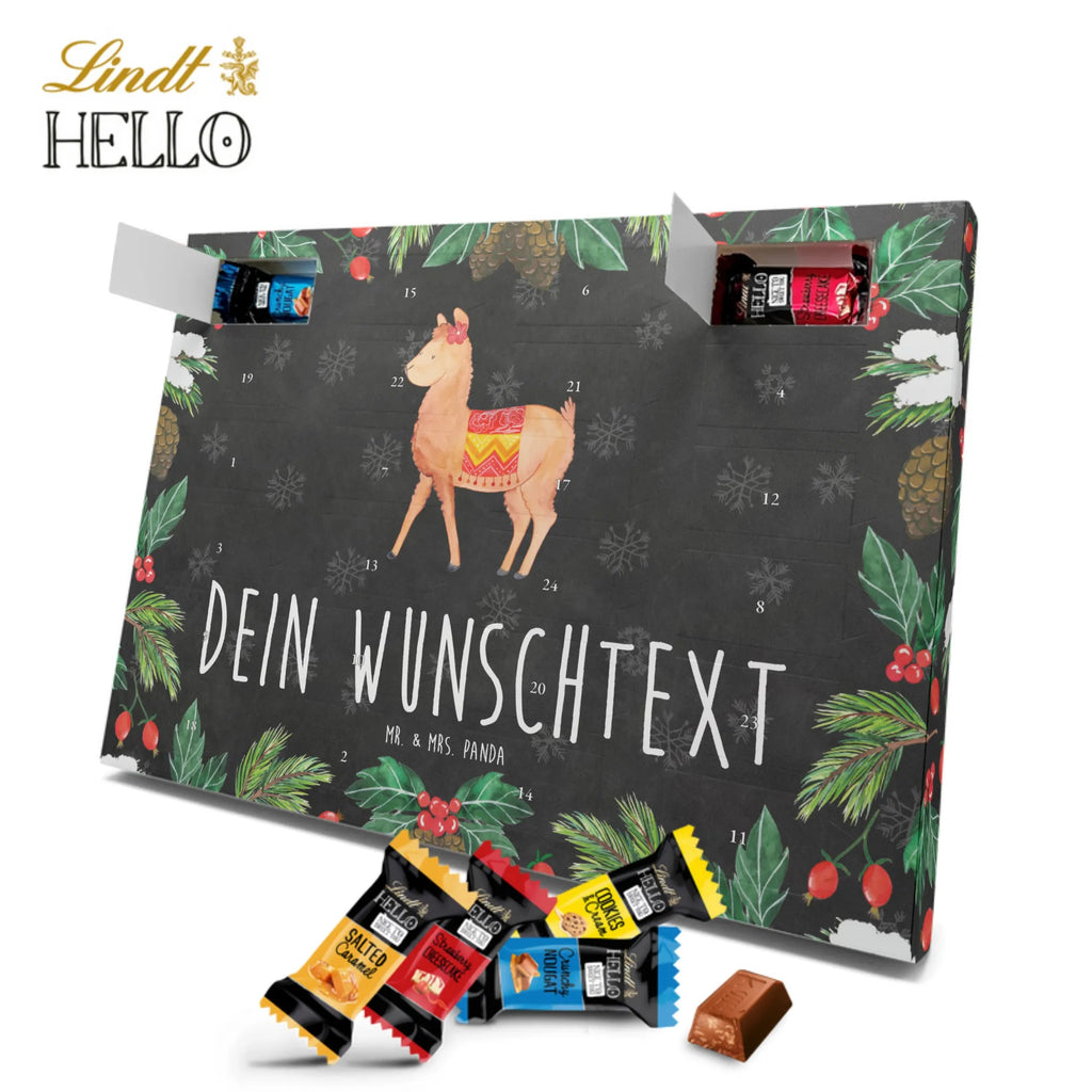 Personalisierter Markenschokolade Adventskalender Alpaka Stolz Personalisierter Adventskalender, Alpaka, Lama